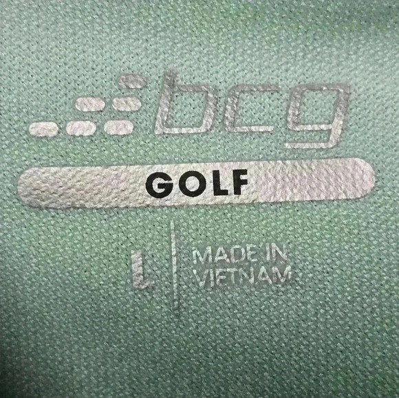 BCG Golf Polo Shirt Men’s L Green Short Sleeve Sport - Picture 4 of 4